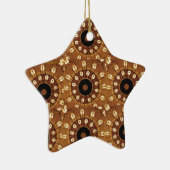 "Gingerbrood" Star-Ornament Keramisch Ornament (Rechts)