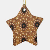 "Gingerbrood" Star-Ornament Keramisch Ornament (Links)