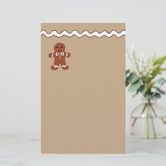 Gingerbrood Stationery Briefpapier (Staand voorkant)