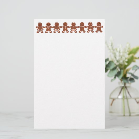 Gingerbrood Stationery Briefpapier (Staand voorkant)