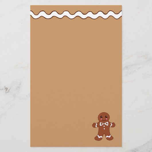 Gingerbrood Stationery Briefpapier (Voorkant)
