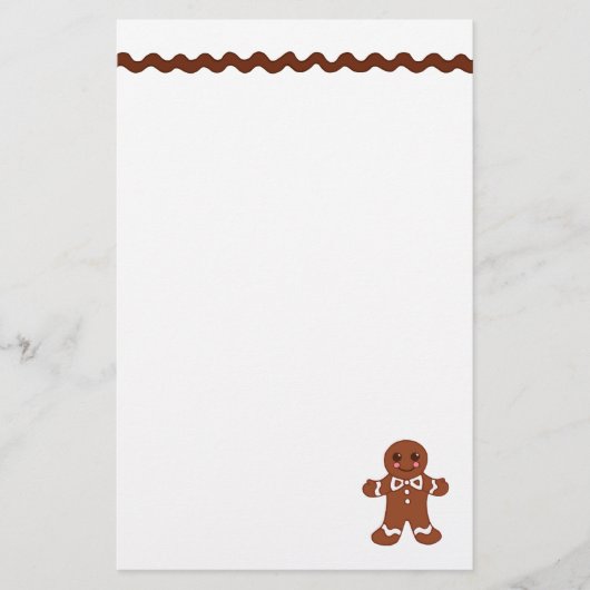 Gingerbrood Stationery Briefpapier (Voorkant)
