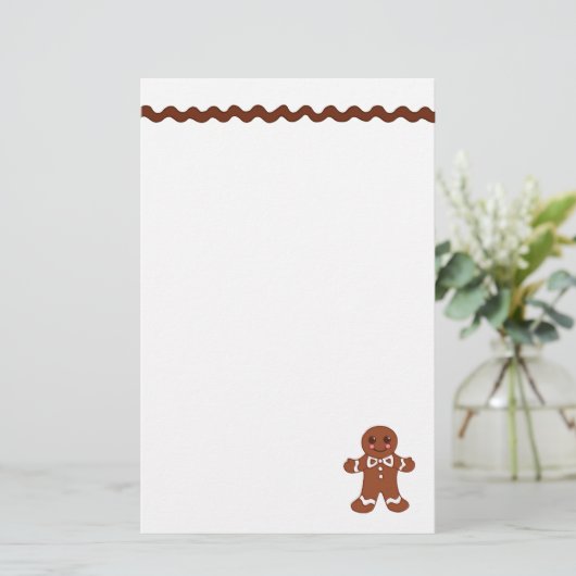 Gingerbrood Stationery Briefpapier (Staand voorkant)