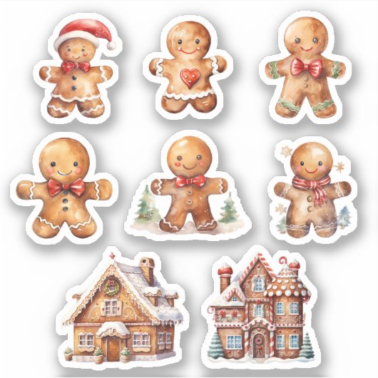 Gingerbrood Sticker (Voorkant)