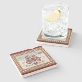 Gingerbrood Stone Onderzetter (Zijkant)