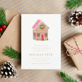 Gingerbrood Street Holiday Party Uitnodigingen