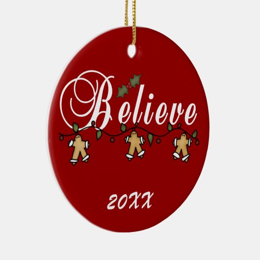 Gingerbrood String Believe Keepomwille Ornament (Rechts)