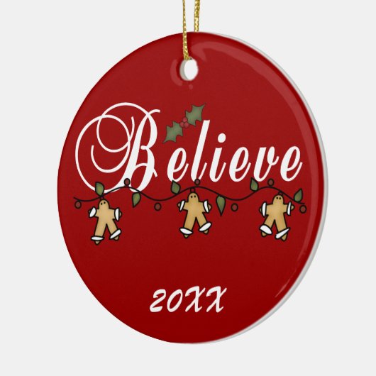 Gingerbrood String Believe Keepomwille Ornament (Links)