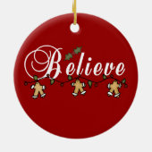 Gingerbrood String Believe Keepomwille Ornament (Achterkant)