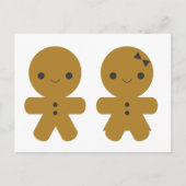 Gingerbrood Sweethearts Briefkaart (Voorkant)
