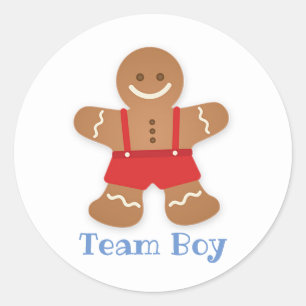 Gingerbrood TEAM BOY Gender onthullen Game Labels