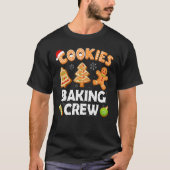 Gingerbrood Team Cookie Baking Crest Sant T-shirt (Voorkant)