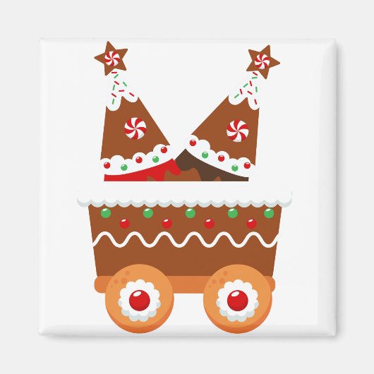 GingerBrood Train Magneet (Voorkant)