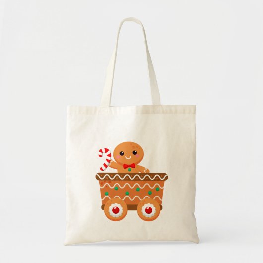 GingerBrood Train Tote Bag (Voorkant)