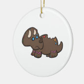 Gingerbrood Triceratops Ornamet Keramisch Ornament (Links)