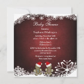 Gingerbrood Twins kerstBaby shower Kaart (Achterkant)