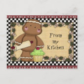 Gingerbrood uit mijn keukenbriefkaart briefkaart (Voorkant)