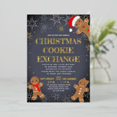 Gingerbrood - Uitnodiging voor kerstkoekjesuitwiss (Staand Voorkant)