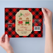 Gingerbrood Vakanestische kersttas Flyer (Hand)