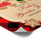 Gingerbrood Vakantie en Geslacht Welkomstbord Poster (Hoek)