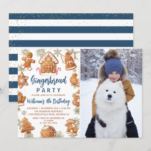 Gingerbrood Versiering Vakdag Foto Kaart