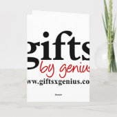 Gingerbrood voor de beste kerstgasten feestdagen kaart (Achterkant)