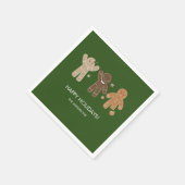 Gingerbrood voor feestdag Napkin Servet (Hoek)