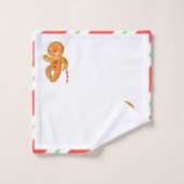 Gingerbrood voor mannen bad handdoek (Wasdoekje)