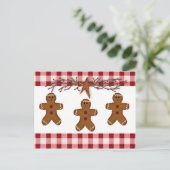 Gingerbrood voor mannen Ontvangkaart Briefkaart (Staand voorkant)
