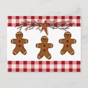 Gingerbrood voor mannen Ontvangkaart Briefkaart