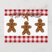 Gingerbrood voor mannen Ontvangkaart Briefkaart (Voorkant)