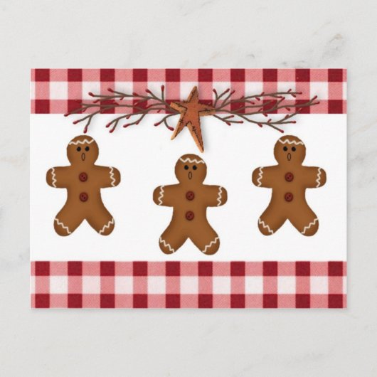 Gingerbrood voor mannen Ontvangkaart Briefkaart (Voorkant)