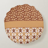 Gingerbrood voor mannen rond kussen (Achterkant)