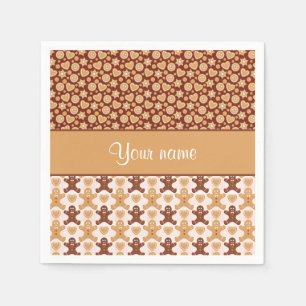 Gingerbrood voor mannen servetten