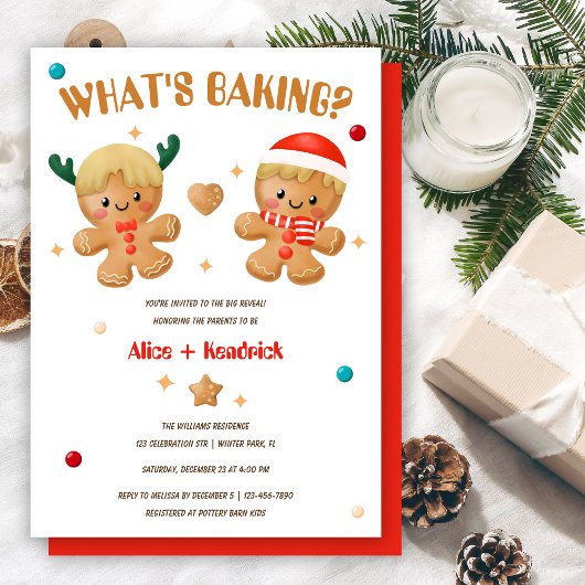 Gingerbrood Wat is het kerstcadeautje? Kaart