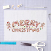 Gingerbrood Waterverf Winterkerst Tissuepapier (Craft)