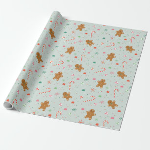 Gingerbrood wenst cadeaupapier