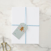 Gingerbrood wil cadeau label cadeaulabel (Met Touw)