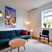 Gingerbrood wintersneeuw | AI Art Poster