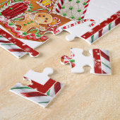 Gingerbrood Wishes and Candy Cane Kisses Legpuzzel (Zijkant)