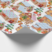 Gingerbrood (wit) cadeaupapier (Hoek)