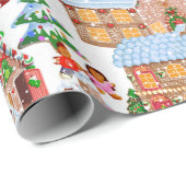 Gingerbrood (wit) cadeaupapier (Rol Hoek)