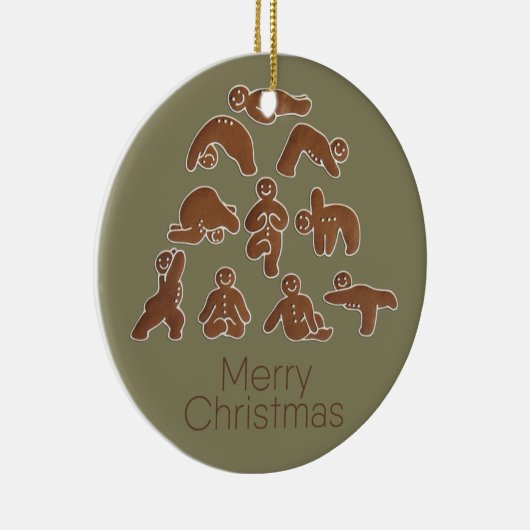 Gingerbrood Yoga Circle Ornament (Rechts)