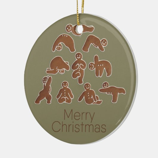 Gingerbrood Yoga Circle Ornament (Links)