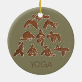 Gingerbrood Yoga Circle Ornament (Achterkant)