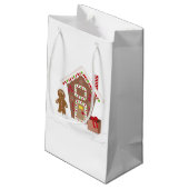 Gingerbroodhuis Klein Cadeauzakje (Achterkant Gekanteld)
