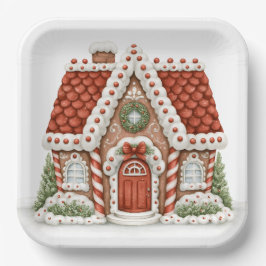 Gingerbroodhuis Papieren Bordje