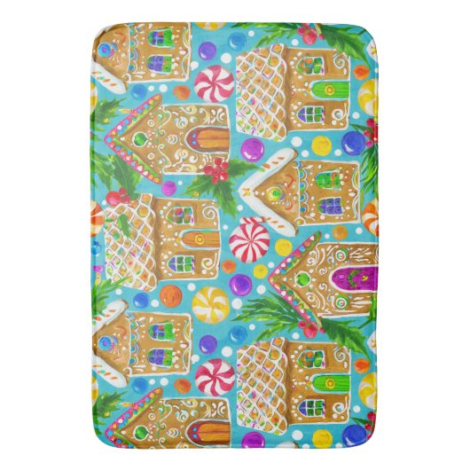 Gingerbroodhuizen Badmat (Voorkant Verticaal)