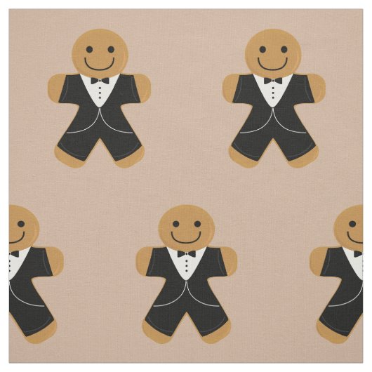 Gingerbroodman in een tuxedo stof (Swatch)