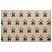 Gingerbroodman in een tuxedo stof (Fat Quarter)